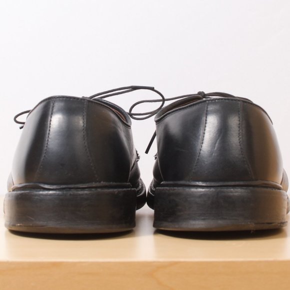 Allen Edmonds Men's Shoe 🇺🇸 Walton Round Apron-toe Derby 11D Black GUC - Picture 4 of 8